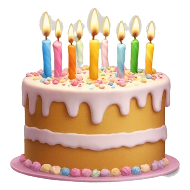 Birthday cake with candle 25  sticker