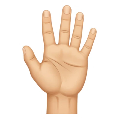 UN MANO, A PUGNO, CON CINQUE DITA, E IL MIGNOLO, L' ULTIMO DITO, ALL' IN SÙ  sticker