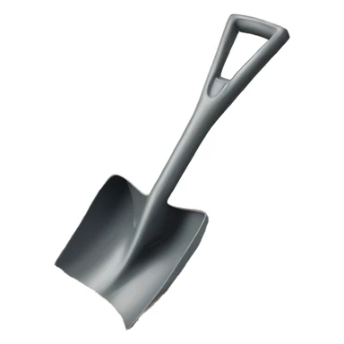 a shovel digging in sand sticker