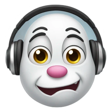 OGGY character with headphones  sticker