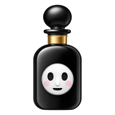 elegant black bottle of perfume (no face) sticker