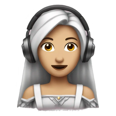a princess that listening to metal music  sticker
