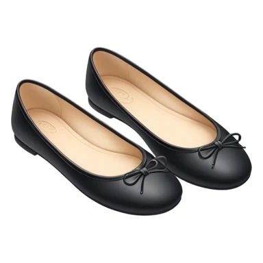 Black ballet flats  sticker