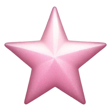 pale pink star sparkle sticker