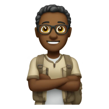 Welcoming tourist to his place to stay sticker