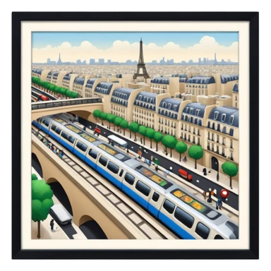 Typical wrote METRO you Can find in Paris  sticker