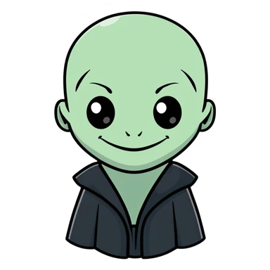 smiling Voldemort sticker
