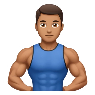 a man training sticker
