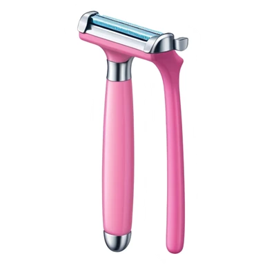 Pink body razor sticker