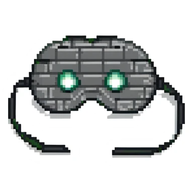 simple black superhero eye mask sticker