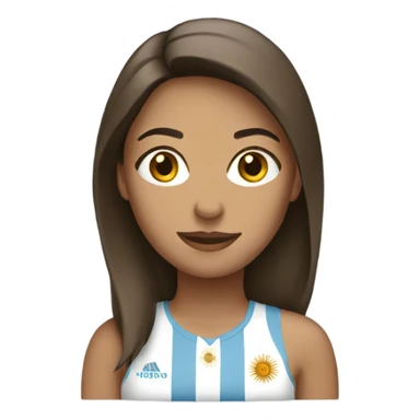 argentina female sticker