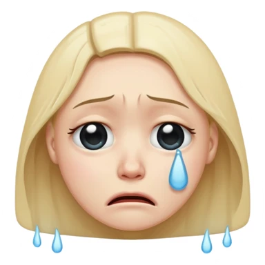 crying face emoji sticker