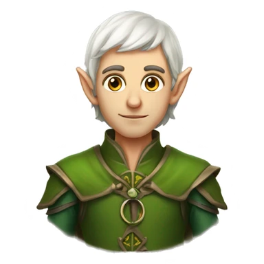male elf fantasy sticker