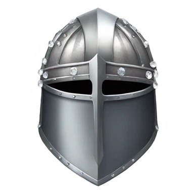 knight helmet with crystals sticker