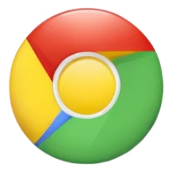 rounded bright Google Chrome icon emoji sticker
