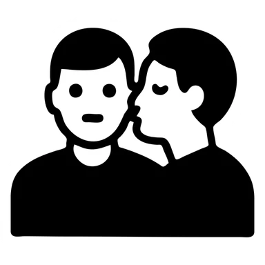 two men kissing each other on the cheek sticker
