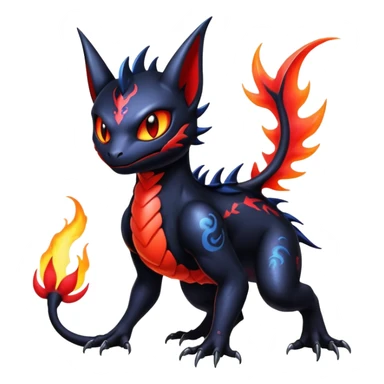 Shiny Epic Badass Gothic Noibat-Salandit-Litten-Hybrid sticker