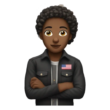 Black American heritage flag  sticker