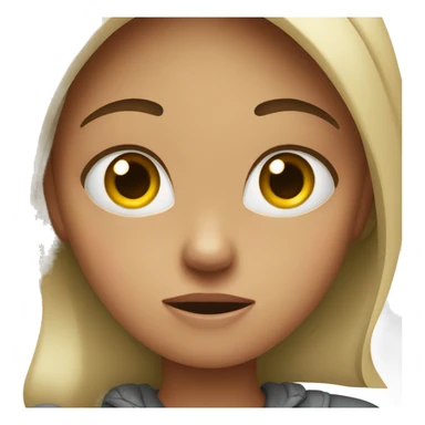 Girl telling no sticker