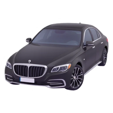 black luxury sedan with a clear plastic protective film hovering over the hood, showing the film is about to be installed, elegant and sophisticated sticker