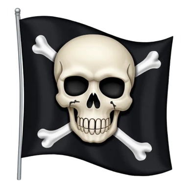 Russian Empire scull flag sticker
