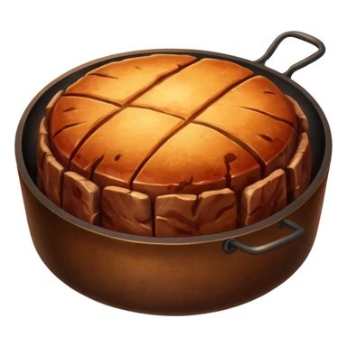 round meat roasted  sticker
