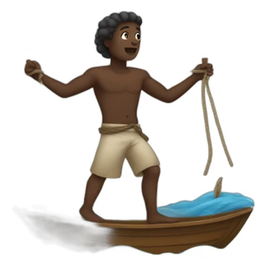Slaves on a boat sticker