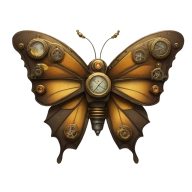 Steampunk Butterfly sticker