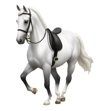Dressage horse sticker