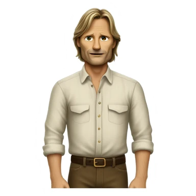 Viggo Mortenson as the blouse man  sticker