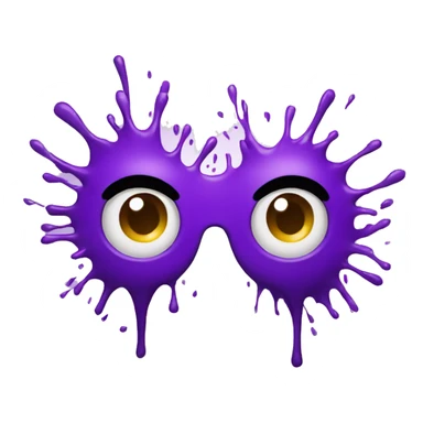 purple splatter sticker