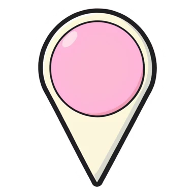 pink location pin sticker