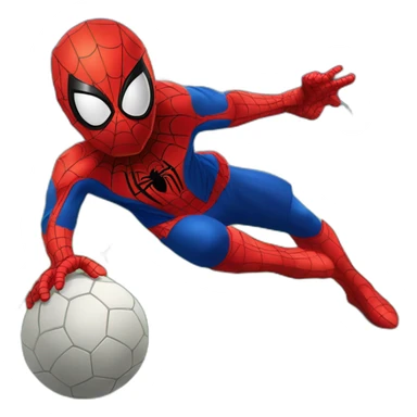 lionel messi as spider man kicking a ball sticker