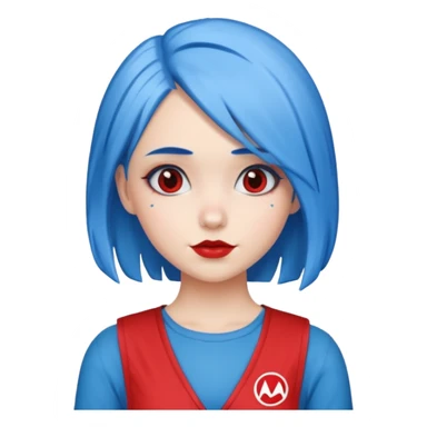 Nuka Cola Girl blue hair sticker