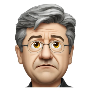 Angry Jean-Luc Mélenchon sticker