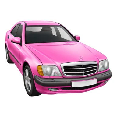 Pink Mercedes  sticker