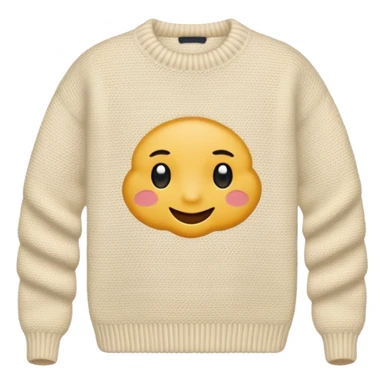 cream colored sweater sticker