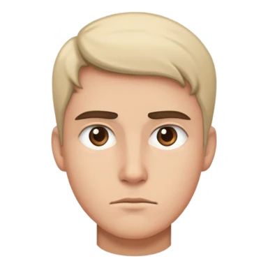 straight face that is side-eyeing sticker