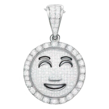 Iced out pendant saying LAMONT sticker