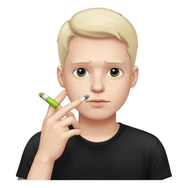 guy smoking  sticker