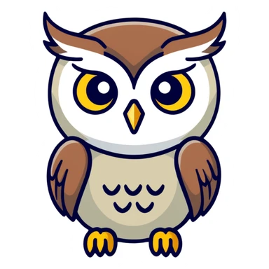 Owl sticker