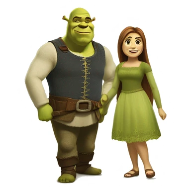 Shrek and Fiona sticker
