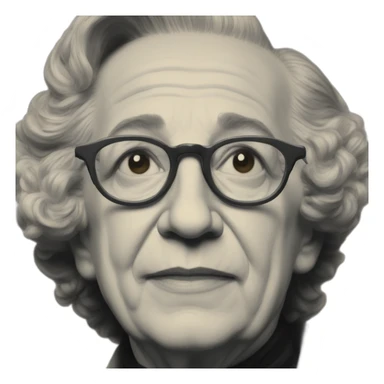 Arendt en couleur sticker