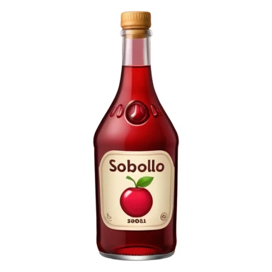make a sobolo(ghanain drink) make it be in a bottle and the label should say sobolo and spell it like this and the drink dark red sticker
