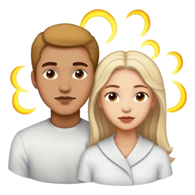 Souls intertwined man and woman  sticker