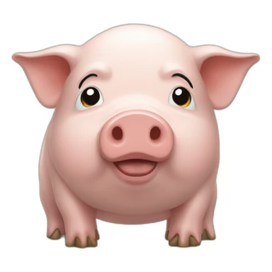 Cochon avec ailes sticker