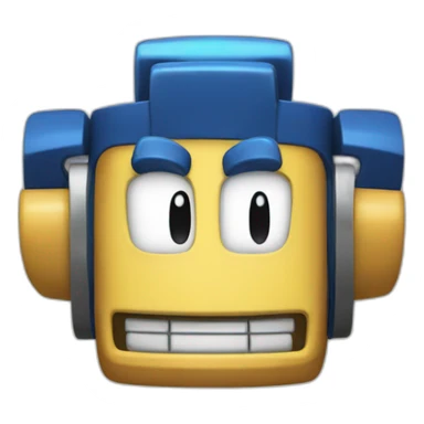 bass from mega man laugh sticker