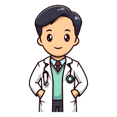 friendly doctor sticker