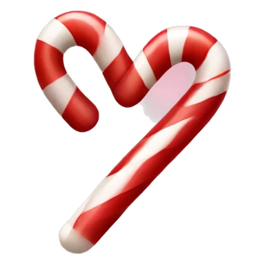 red candy cane heart sticker
