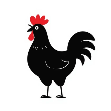 Rooster sticker